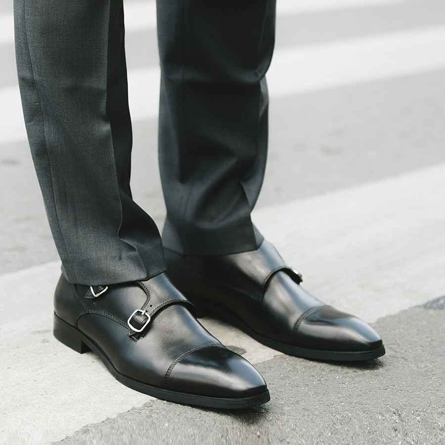 Giày Da Nam LAFORCE Dáng Monk Strap GNLAAM81758-603-D Tặng Đón Gót Tiện Lợi