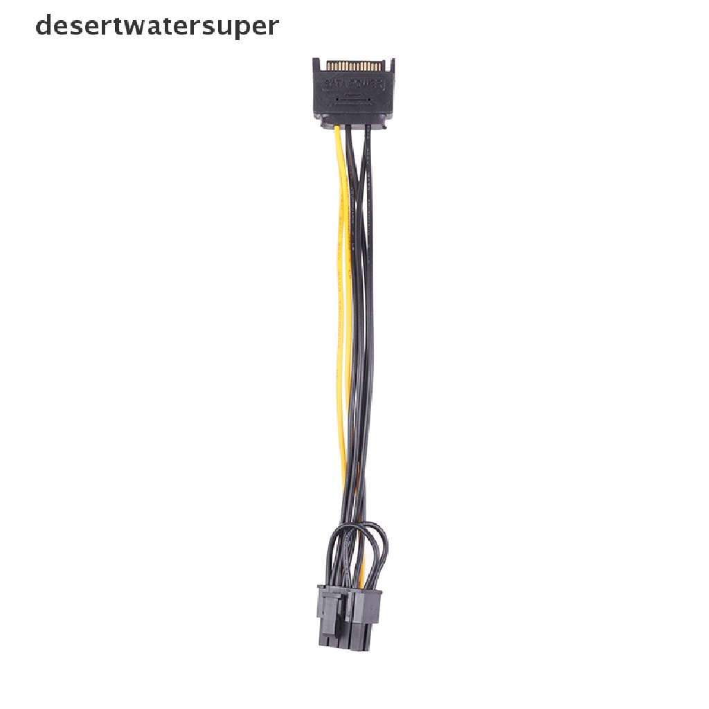 Set 2 dây cáp nguồn 15pin SATA Male sang 8pin(6+2) PCI-E sang 8 pin | BigBuy360 - bigbuy360.vn