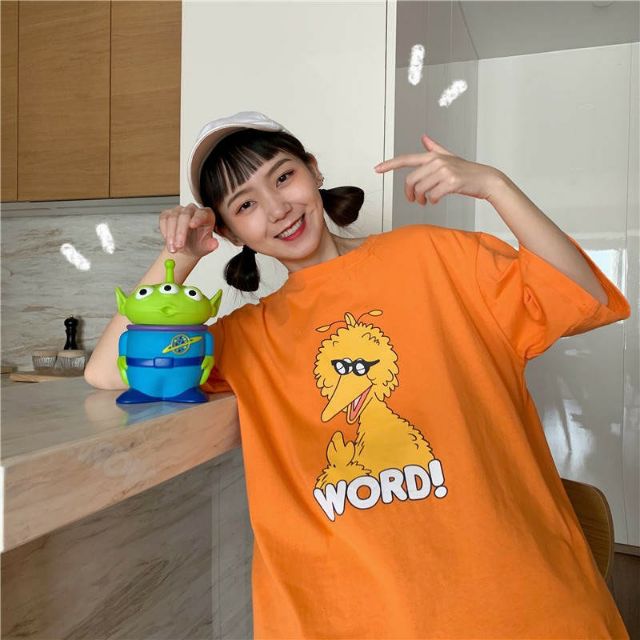 Áo thun tay lỡ Unisex Word