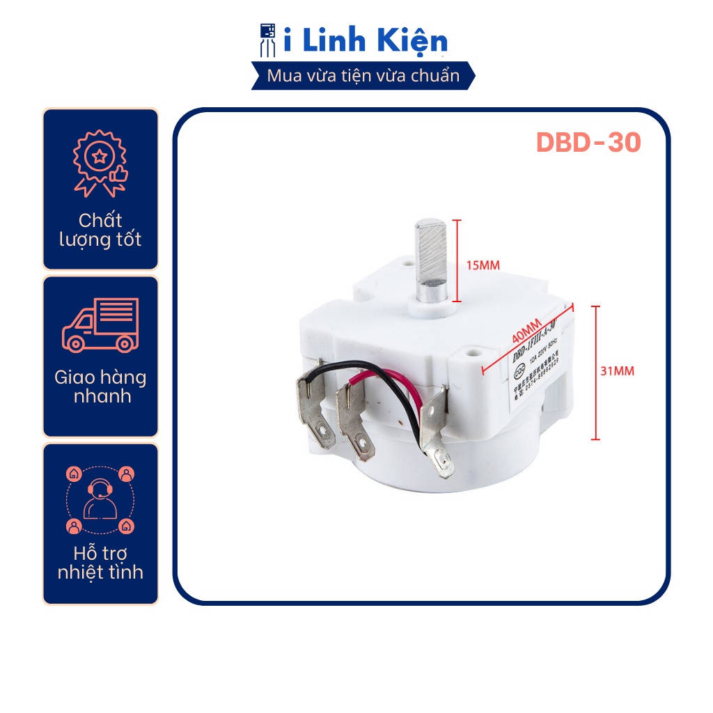 Hẹn giờ nồi áp suất điện tử 30 phút DBD-30 3 chân trục vát.