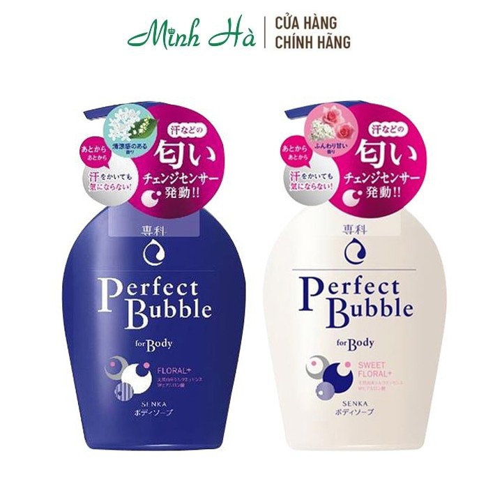 Sữa tắm Senka Perfect Bubble For Body Floral+ 500ml