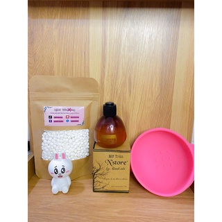 Combo waxing chén nấu sáp silicon - sáp wax - mỡ trăn nguyên chất