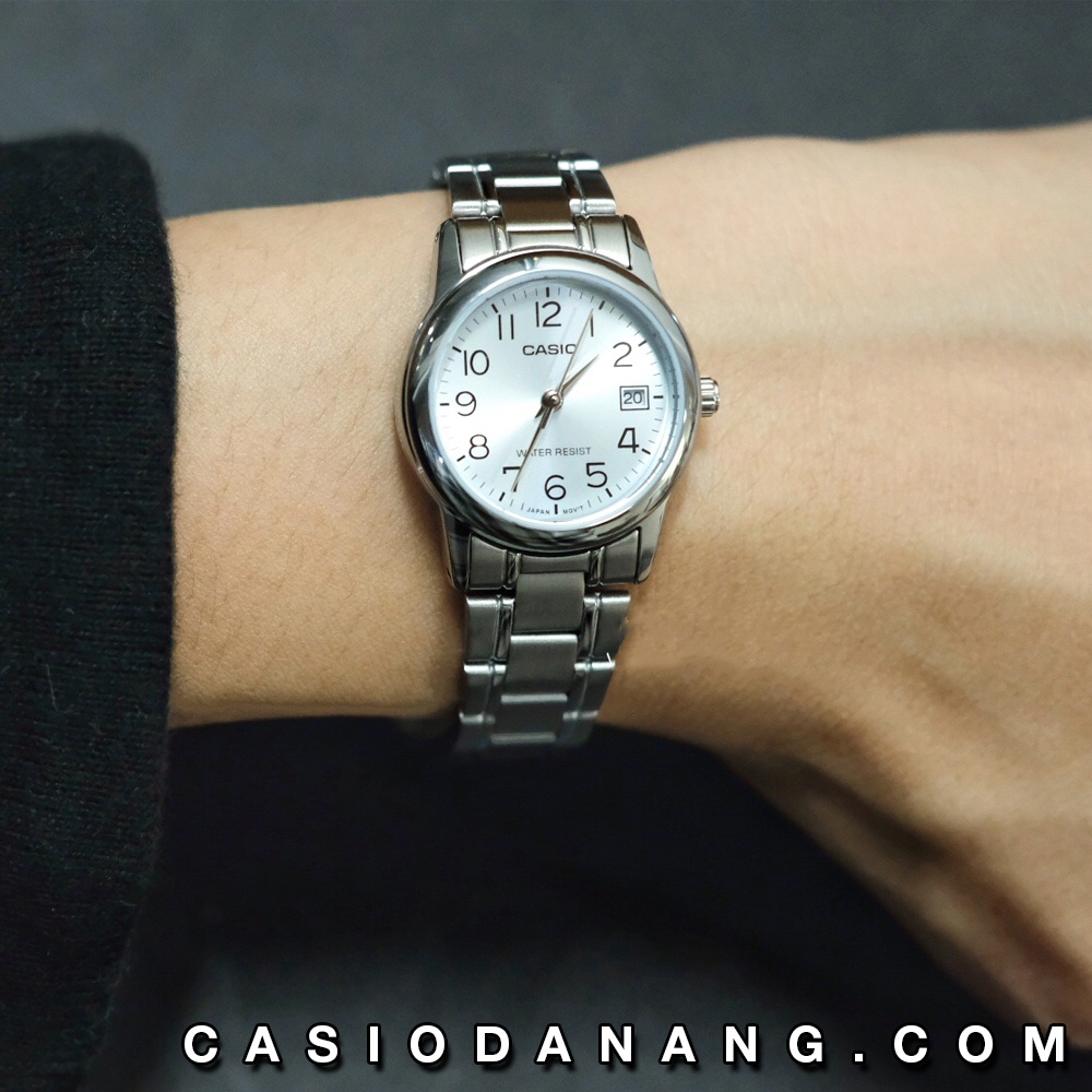 Đồng hồ nữ dây kim loại Casio chính hãng Anh Khuê LTP-V002D-2BUDF (25mm)