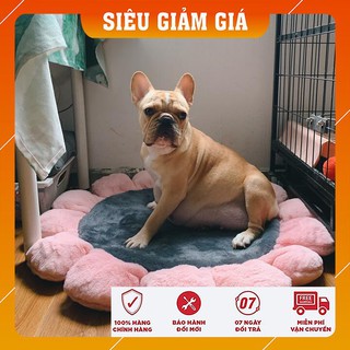 Đệm thảm nệm chó mèo 😍freeship 50k😍 hình tròn lông nhung mềm mại cho thú cưng nằm ngủ phù hợp cho chó mèo 2-10kg