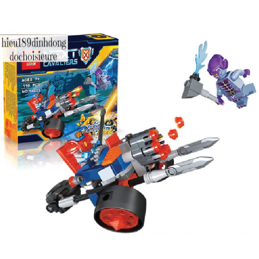 Lắp ráp xếp hình NOT Lego Nexo Knights 70347 Bela 10590, Lepin 14025 : Pháo binh Lính Canh Đại Bác Của Nhà Vua 110 mảnh