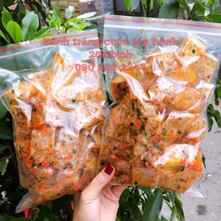 Combo 3 bịch bánh tráng cuốn tép hành tỏi