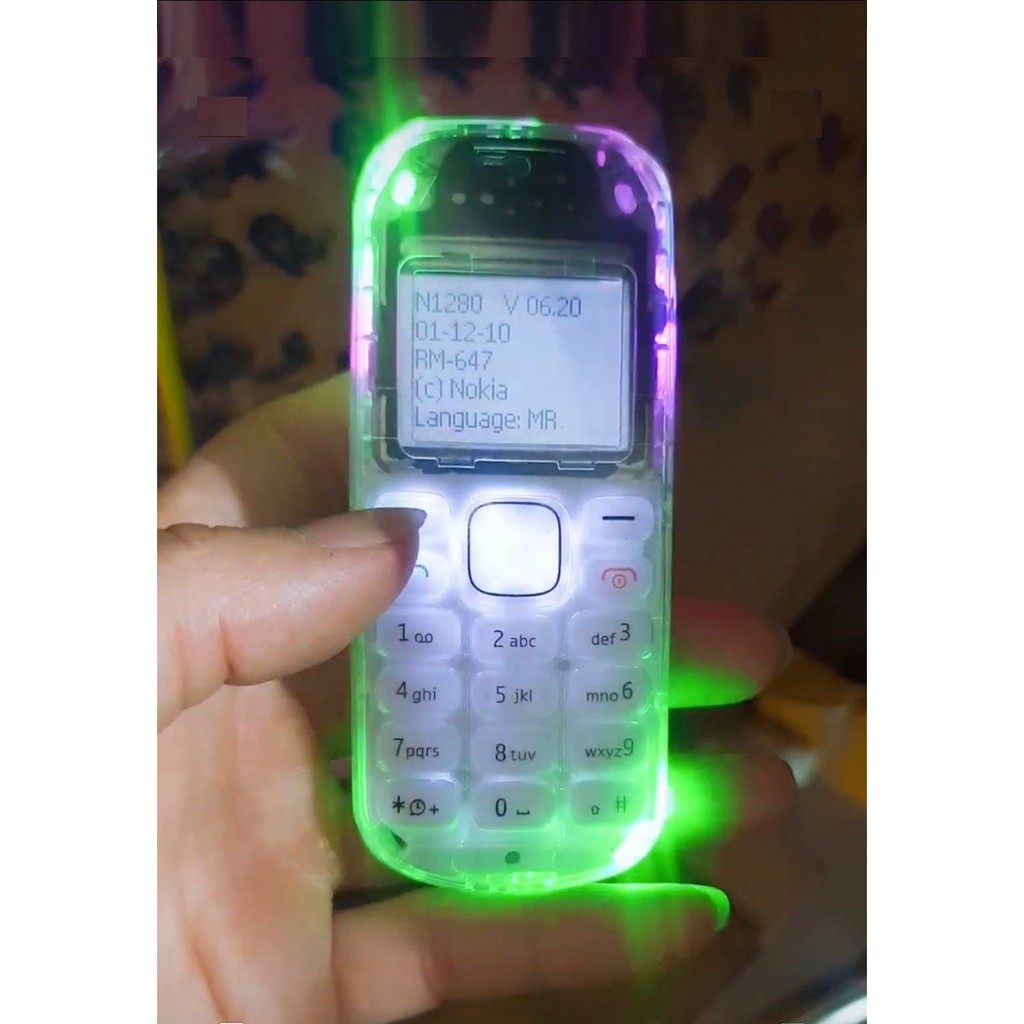 Điện thoại Nokia 1280 Độ 10 Bóng Nháy + 1 Bóng Led 7 Màu RGB
