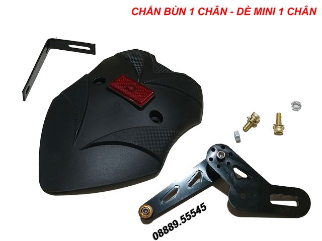 DÈ CHẮN BÙN MINI 1 CHÂN KÈM PAT NHÔM MÀU - M3