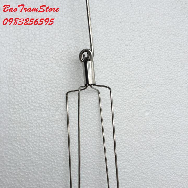 Dây móc treo inox 4 dây cho chậu hoa lan, cây hoa trang trí