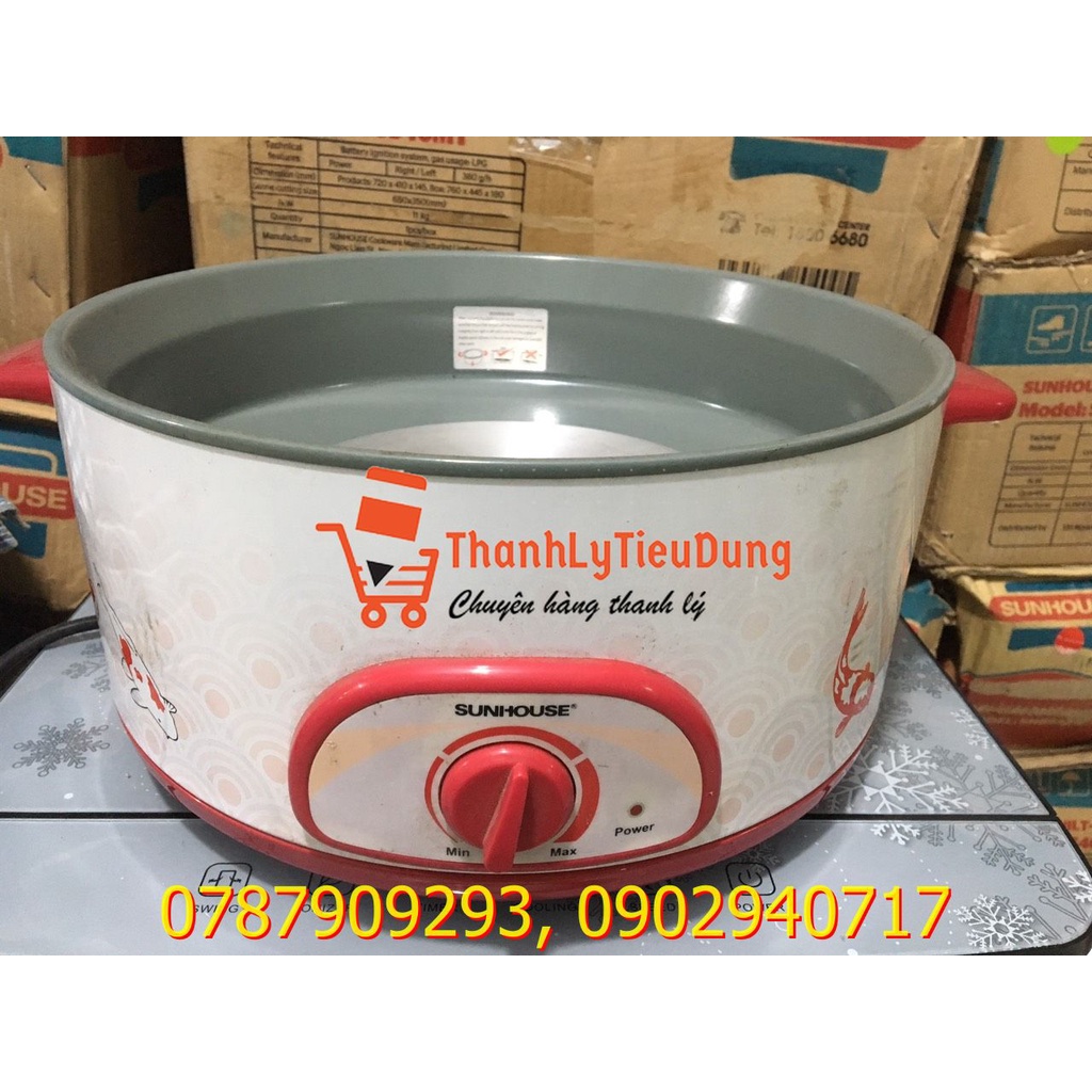 linh kiện - Nồi lẩu điện Sunhouse SH-525L 4 lít - HÀNG THÁO MÁY