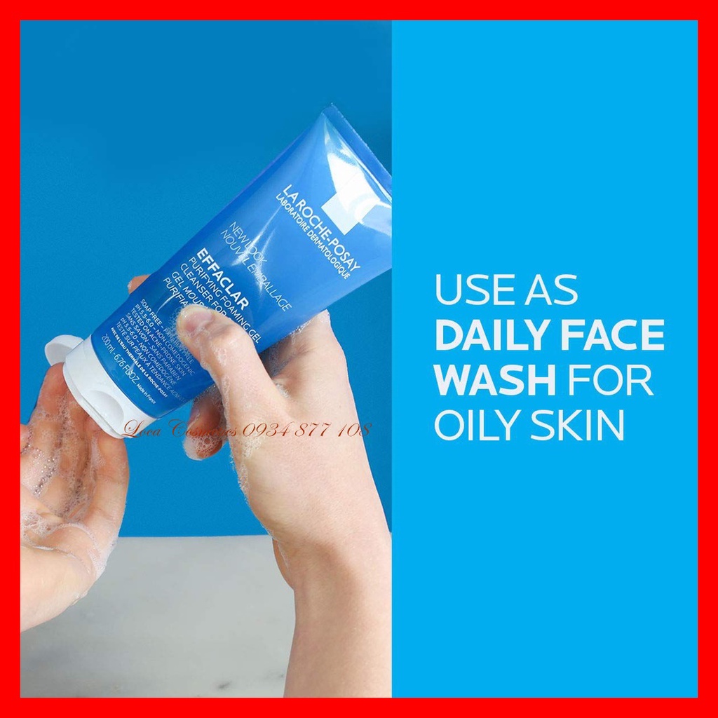 [SẴN - AUTH] Gel rửa mặt LaRoche-Posay Effaclar Purifying Foaming 50ML dành cho da dầu nhạy cảm