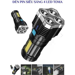 Đèn pin siêu sáng 4 led