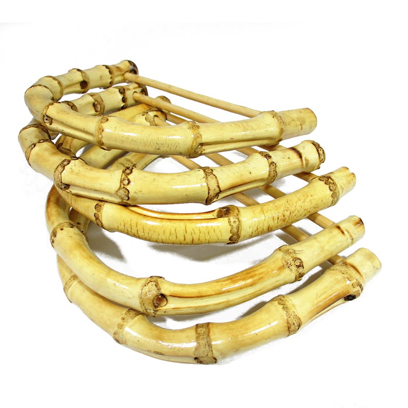 Quai cầm hình chữ D làm từ tre cho túi xách / ví / túi tote