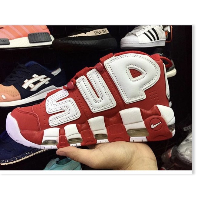 ❤️ [ Chuẩn Sale] Xả hàng -  GIẦY THỂ THAO SNEAKER AIR MORE UPTEMPO ĐỎ TRẮNG  a23 ❕ .chuẩn : " ' ࿅ . ྇ -