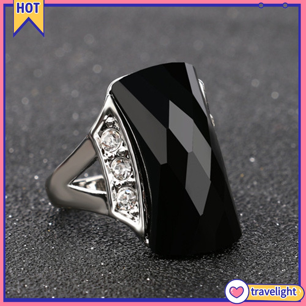 Nhẫn Hợp Kim Đính Đá Phong Cách Bohemia K1