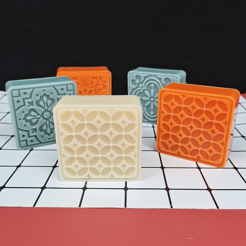 Zuoo Khuôn Silicon Làm Xà Phòng 4 Ngăn Hình Vuông Tiện Dụng