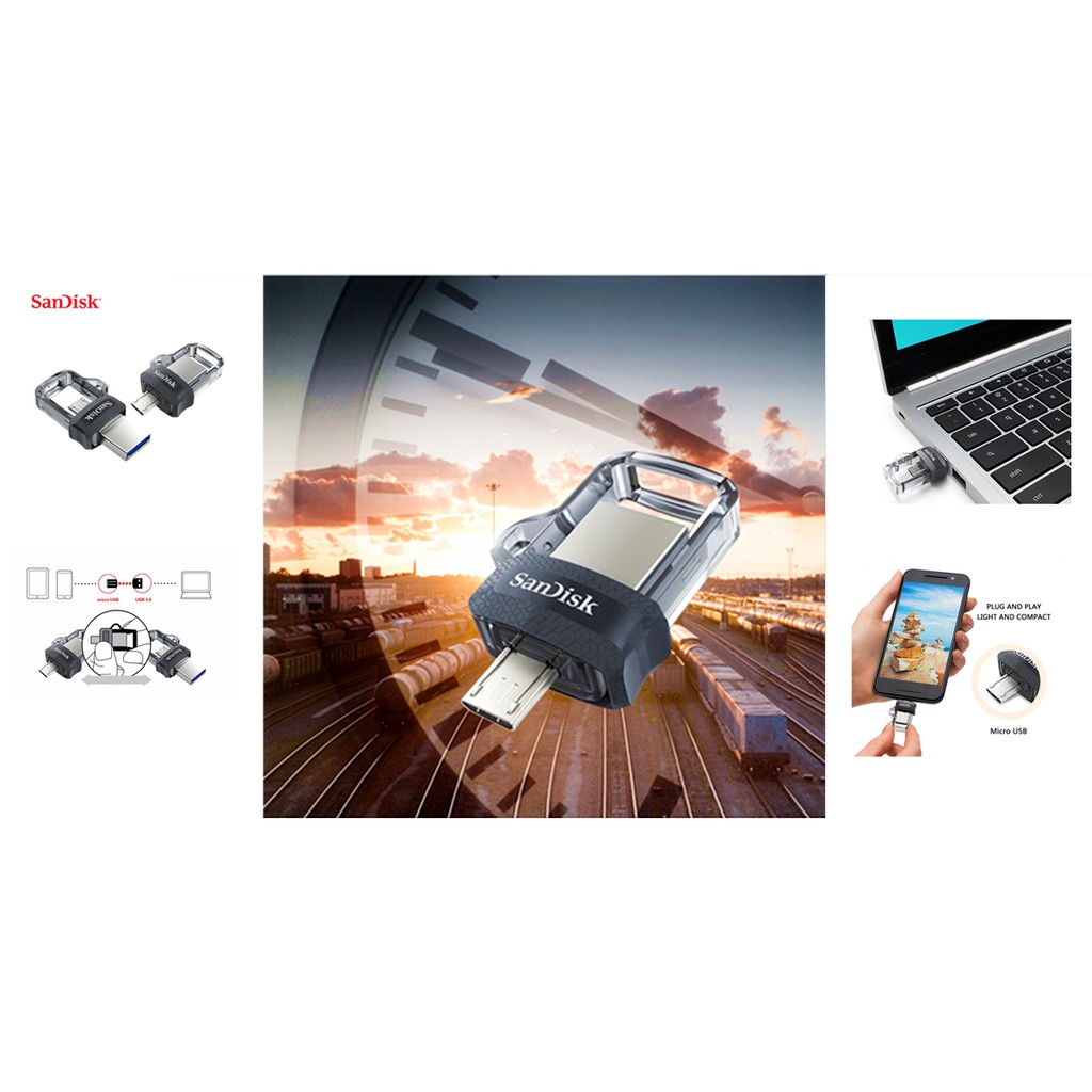 Ổ đĩa OTG Flash SanDisk 128GB cho PC/Android Micro