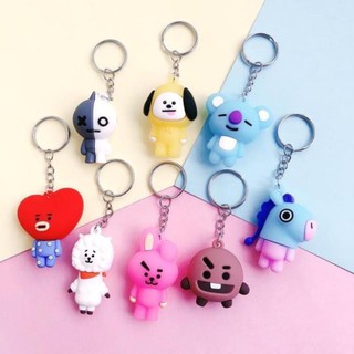 Ls07 - móc khoá cao su mềm bts cute