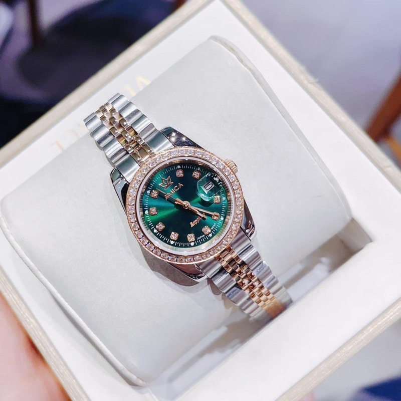 Đồng hồ nữ Amica A46 size 26mm full màu