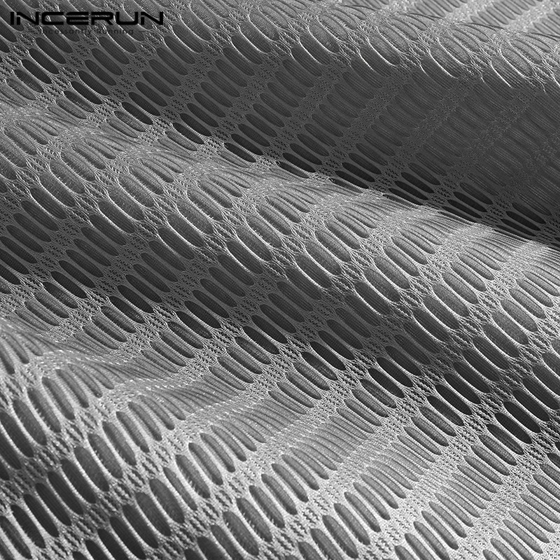 Áo ghi lê INCERUN cổ chữ v dáng rộng phong cách Hippie thời trang mùa xuân cho nam giới