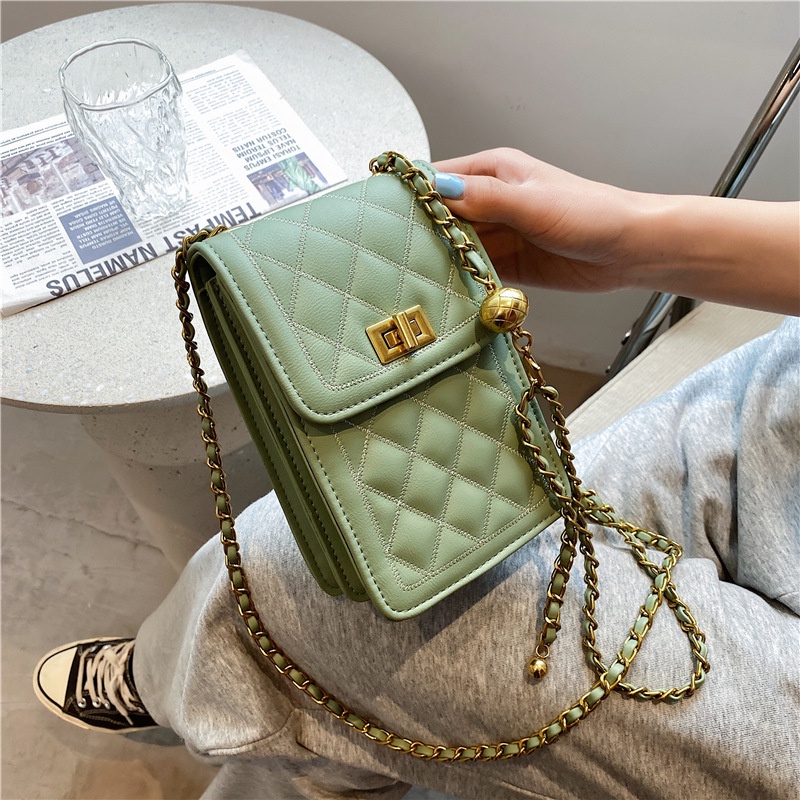 Túi đeo vai dáng vuông cỡ nhỏ phong cách phương Tây thời trang thanh lịch cho nữ