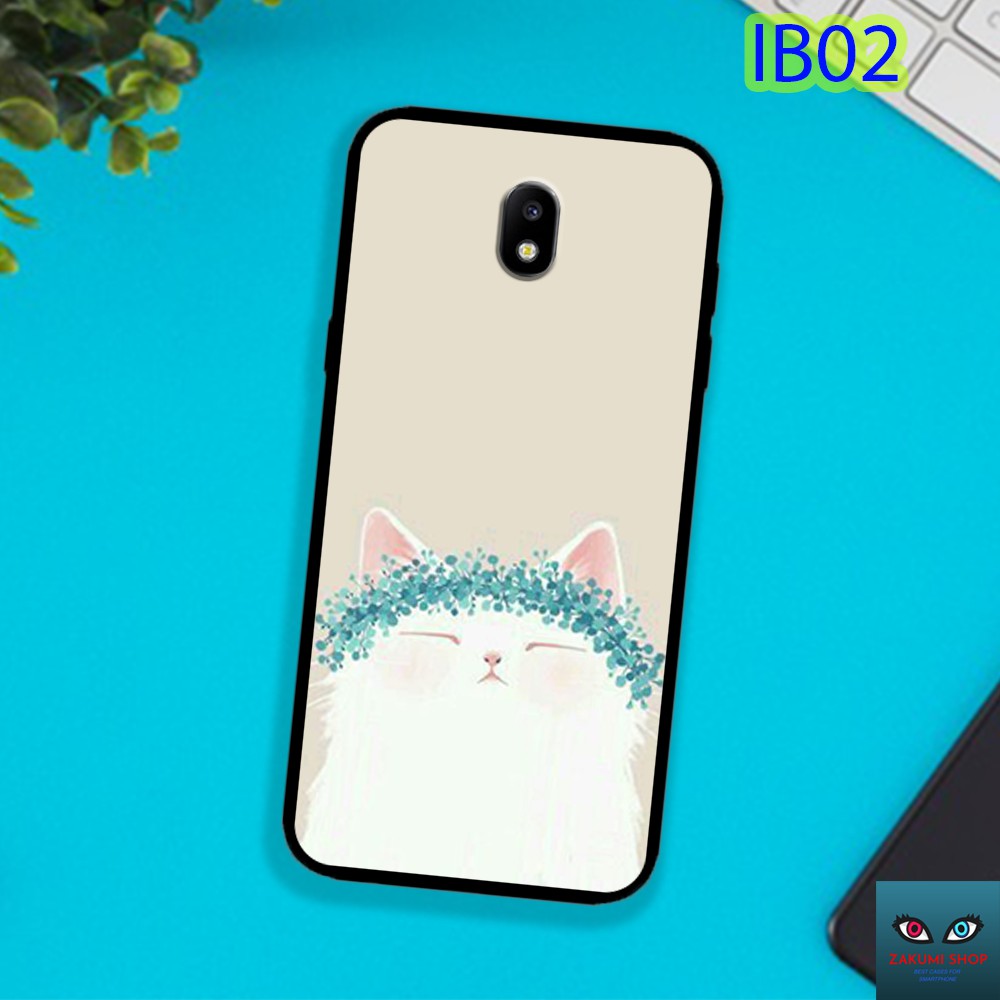 Ốp lưng kính SAMSUNG GALAXY J7 PRO J3 2016 J3 PRO J5 PRO in hình mèo, thỏ con rình cáo, gáu trắng dễ