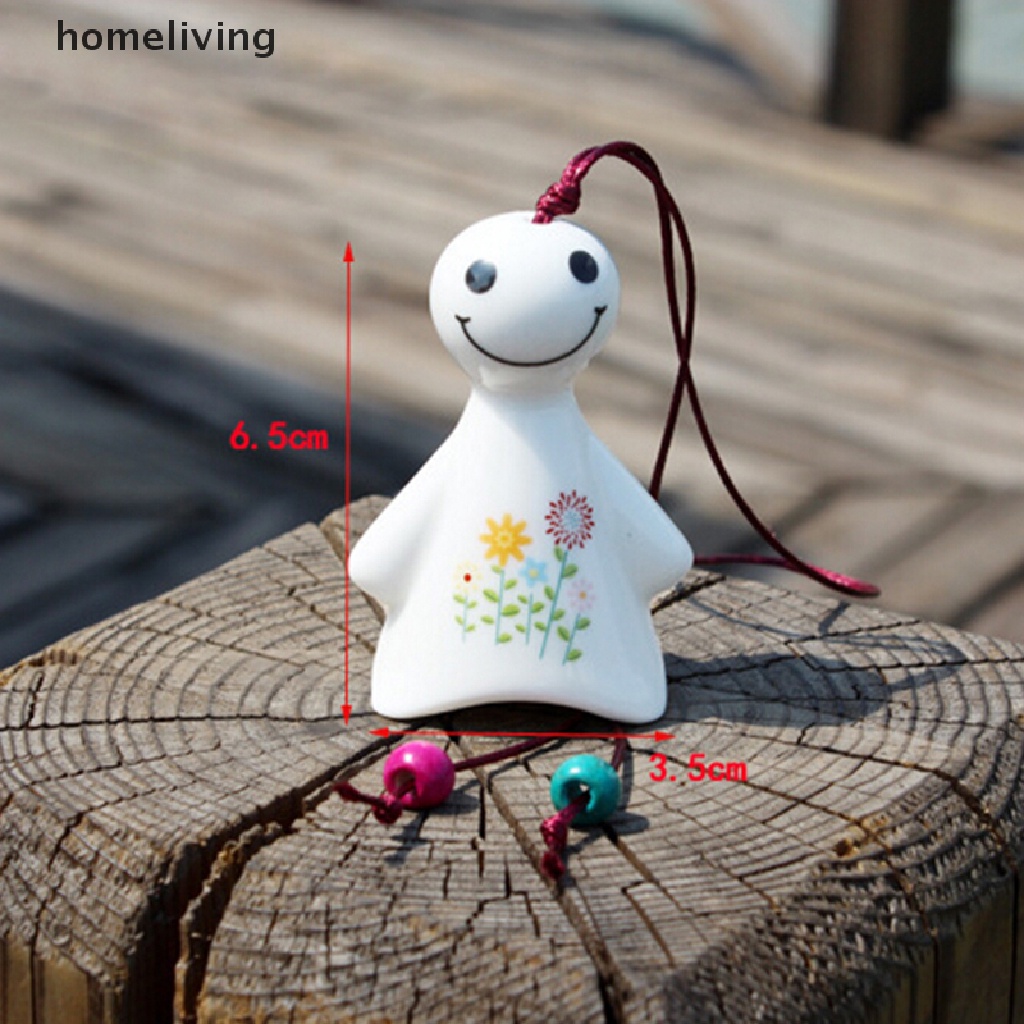 Chuông Gió Bằng Sứ Hình Búp Bê Trang Trí Nhà Cửa