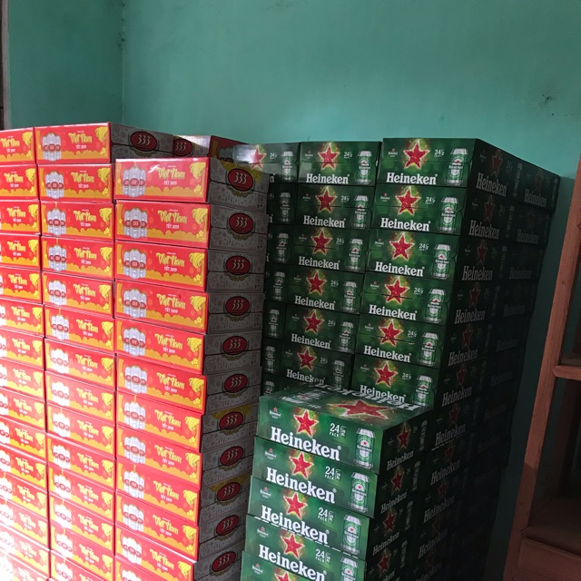 Bia haliken 330ml giá sỉ . 385k