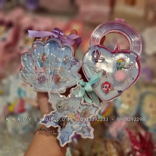 Set hộp nhẫn hình Frozen, Pony, Ariel Princess siêu xinh cho trẻ em bé gái