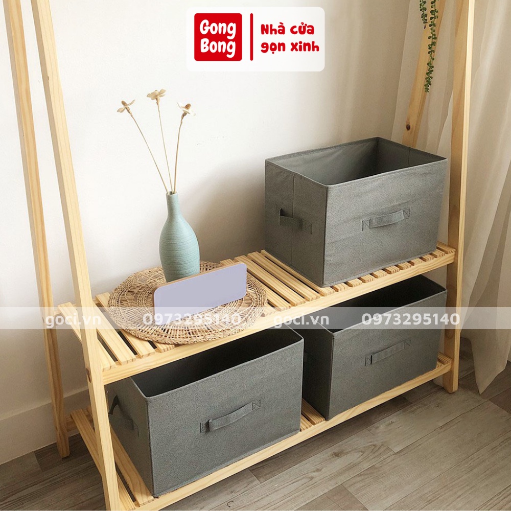 Hộp vải đựng quần áo đa năng giỏ đựng đồ lót sách vở đồ cá nhân thùng đựng mỹ phẩm cao cấp dễ dàng gấp gọn