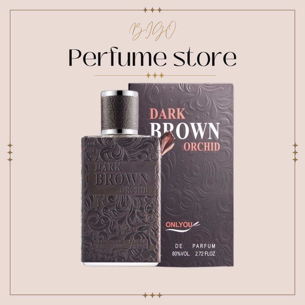 Nước Hoa Nam Dark Brawn Chai 80ml Đẳng Cấp Vượt Trội hương nước hoa nam tính sang trọng lịch lãm mùi hương nhẹ thơm lâu
