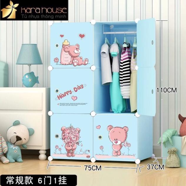[MẪU HOT BÁN CHẠY NHẤT]- TỦ NHỰA GHÉP ĐỰNG TREO QUẦN ÁO 6 Ô. Tặng kèm 1 treo đồ. Inbox chọn mẫu. Bảo hành 6 tháng