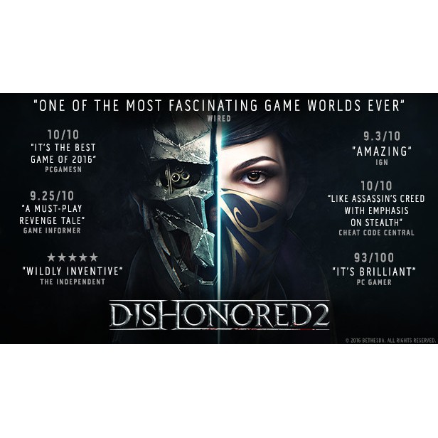 Đĩa game PS4 Dishonored 2