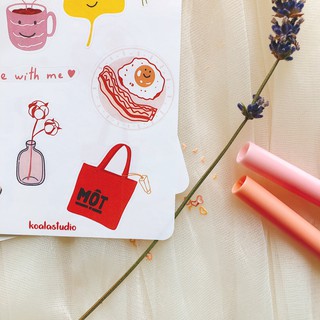 Bullet journal sticker - Cozy life 2- Trang trí sổ planner