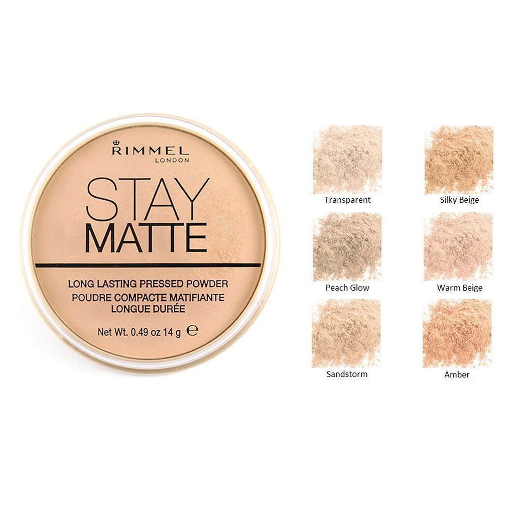 PHẤN PHỦ RIMMEL STAY MATTE PRESSED POWDER
