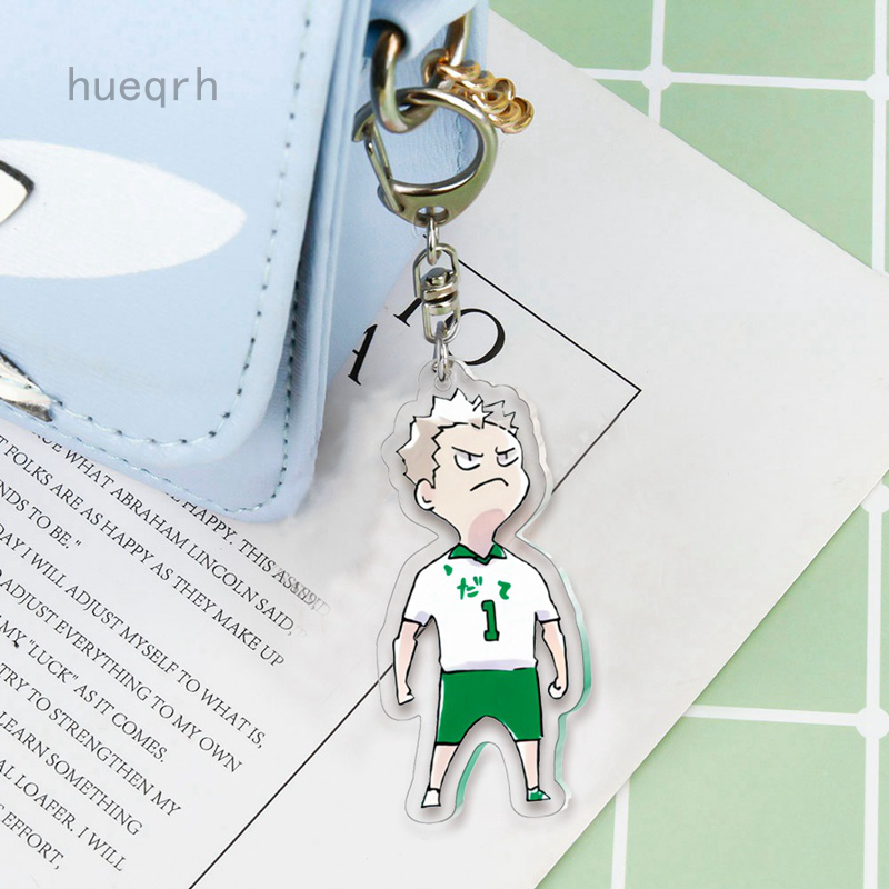 Móc khóa mặt hình anime Haikyuu bằng acrylic hóa trang/sưu tầm theo sở thích