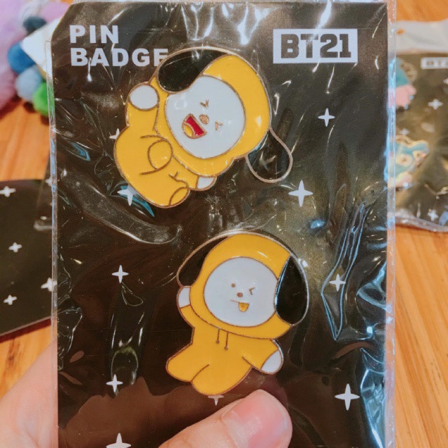 pin badge BT21 ,unoff (1 cặp 2 bé)