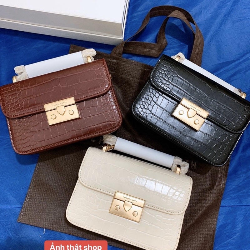 Túi Cê Ca da rắn 1.1 khoá size 18 dáng hộp chất đẹp(không hộp)