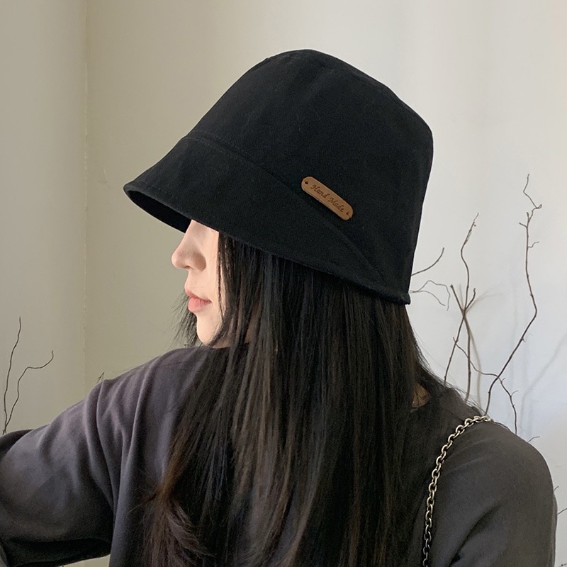 Nón bucket vành cụp màu trơn, mũ tai bèo chống nắng phong cách hợp thời trang cho nam và nữ