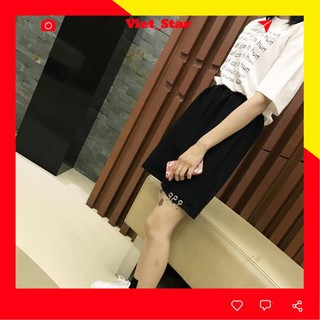 Quần short đùi Unisex ống rộng 3 Khuyên Cá Tính VST