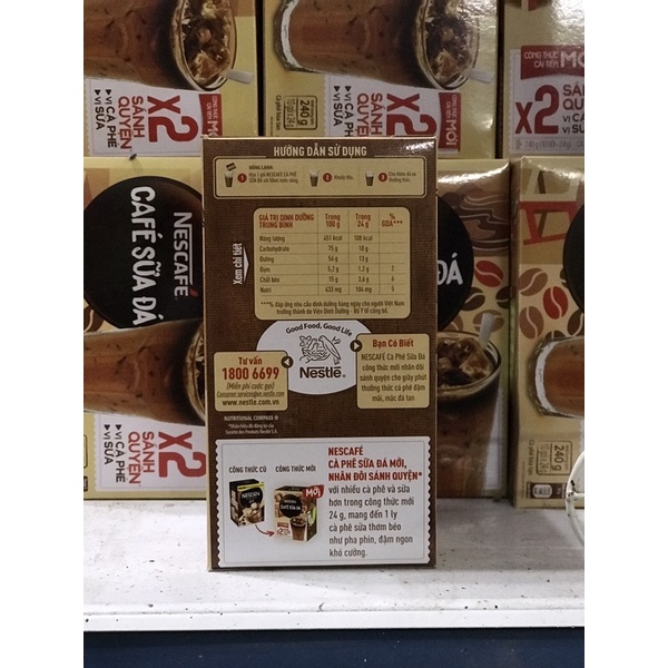 Cà Phê Sữa Đá Nescafe Hộp 240g (10 gói) | BigBuy360 - bigbuy360.vn