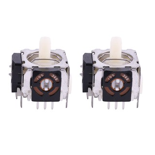 2Pcs 3D Analog Vibration Joystick Thumbstick Controller ule Thumb Stick Rocker For Microsoft Ps2 Gaming Repair Parts
