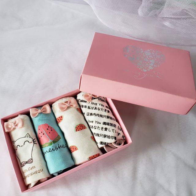 Quần chip, hộp 4 quần siêu xinh 😍