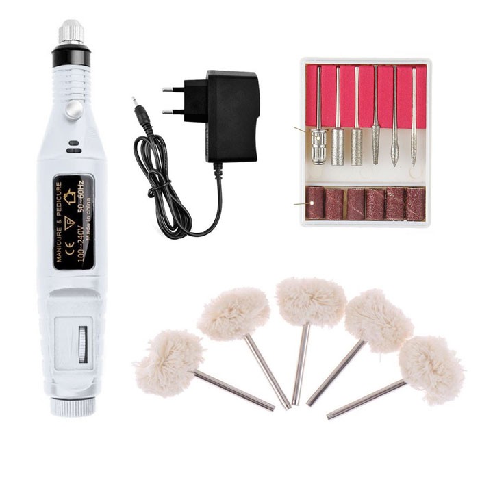 máy đánh bóng mini đầu Len đánh bóng Đầu đánh bóng trang sức resin bằng len Full Bộ như hình