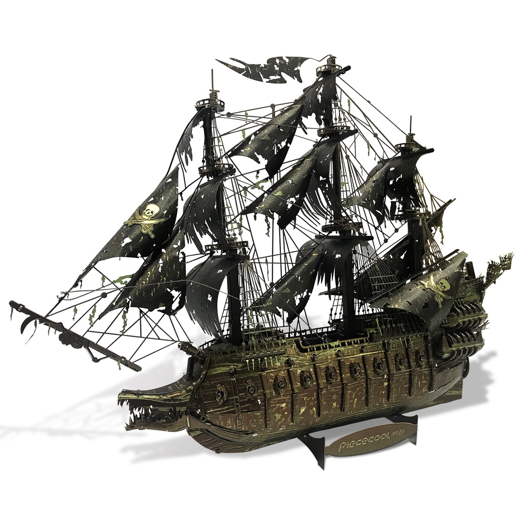 Piececool Bộ mô hình lắp ráp 3D  bằng kim loại hình tàu cướp biển Hà Lan độc đáo cho người lớn/ quà tặng cho trẻ em