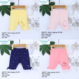 Quần legging đùi bé gái dokma