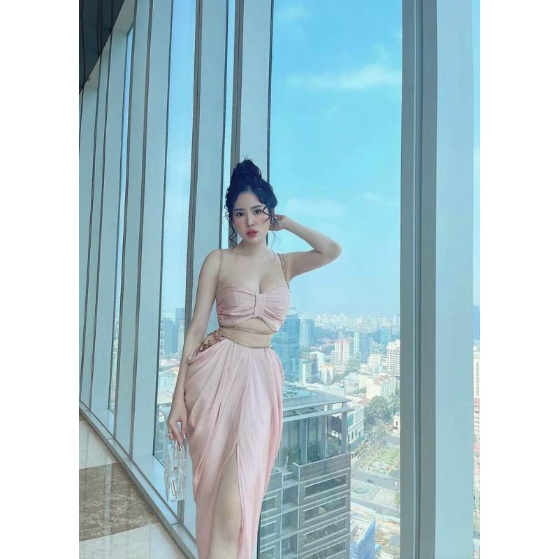 Sét đầm 2 dây thiết kế sexy