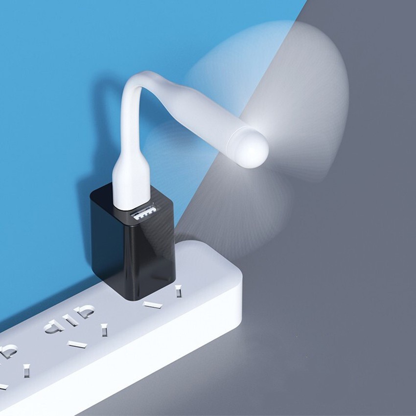 Quạt USB Mini 2 Cánh Làm Mát Mềm Dẻo Gắn Cổng Usb Máy Xông Tinh Dầu Máy Phun Sương Laptop Nhiều Màu Sắc Đẹp Mắt