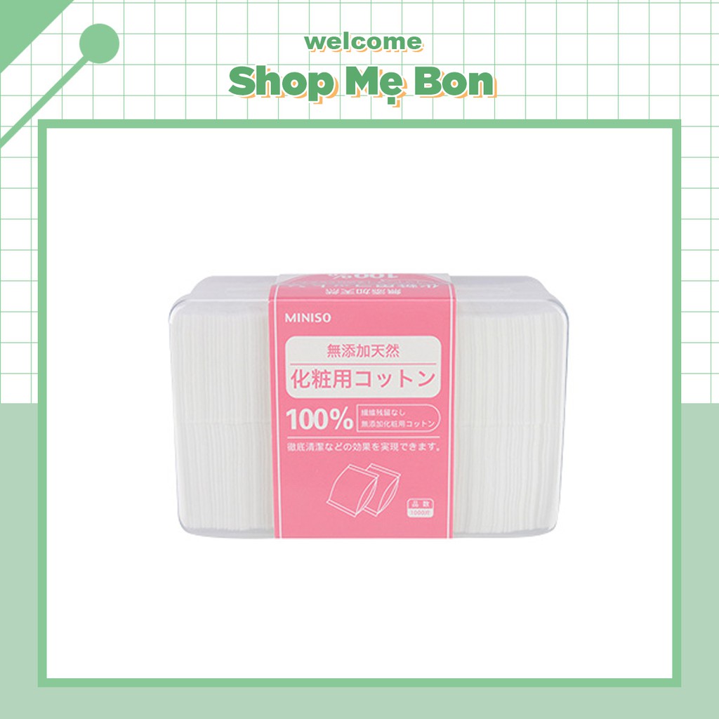 Bông tẩy trang miếng Miniso 1000 miếng