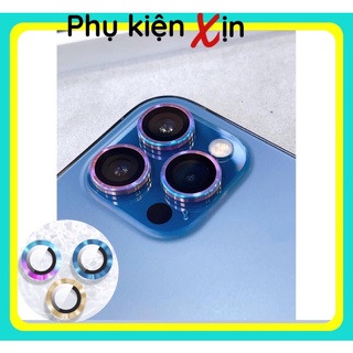 [ TITAN ÁNH 7 MÀU ] Viền Nhôm Bảo Vệ Camera Dành Cho IPhone 11/11Pro/11ProMax/12/12Mini/12Pro/12ProMax